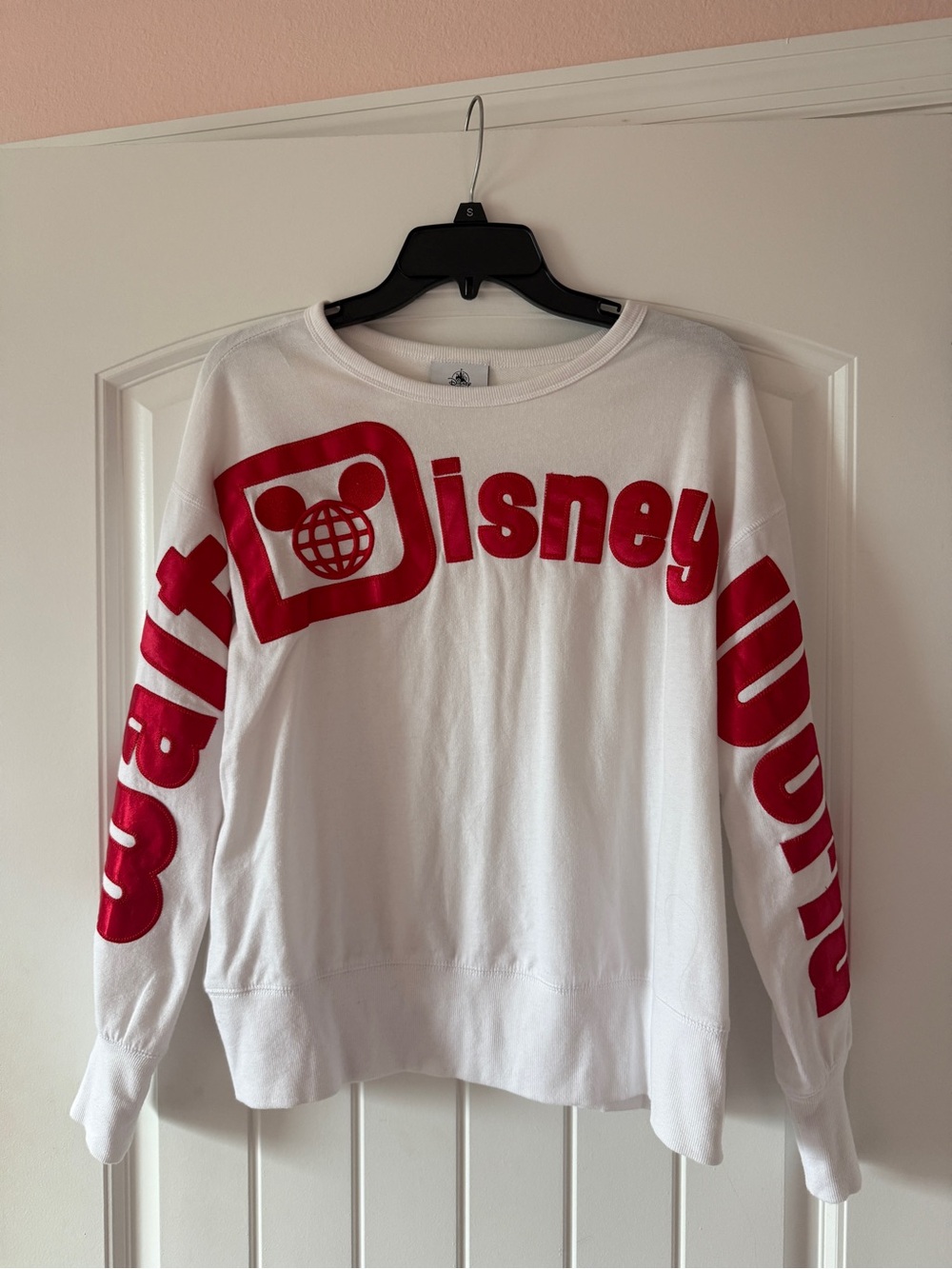 Walt Disney World Lightweight Crewneck Sweatshirt with Oversized Satin Logo